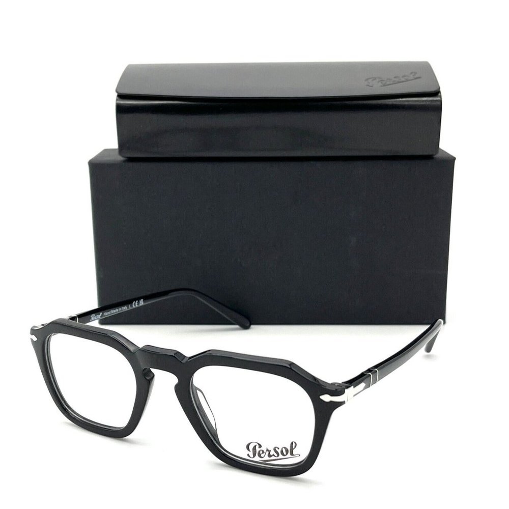 PERSOL PO3292V  95 Black / Demo Lens 46mm Eyeglasses